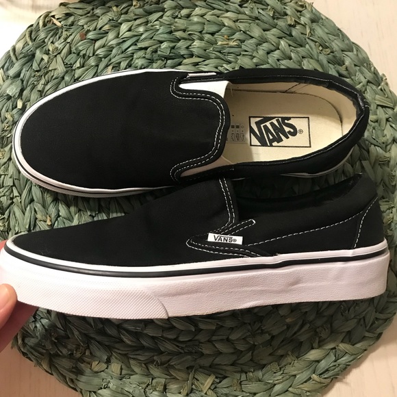 womens black vans size 8